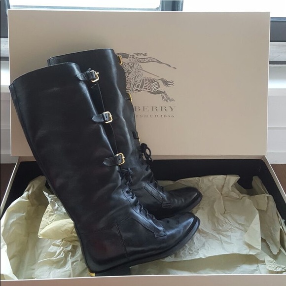 Burberry Leather Boots - Picture 1 of 8